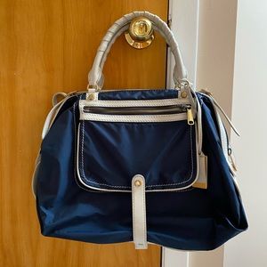 Gryson Olivia Nylon and Leather Satchel